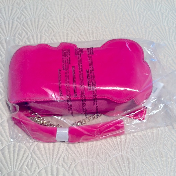 NWT x Barbie Logo Fuzzy Crossbody Bag Still Factory Sealed Limited Edition - Picture 9 of 9